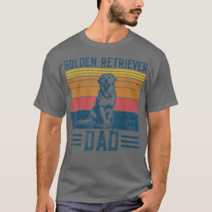 Dog Golden Dad Vintage Golden Retriever Dad T-Shirt
