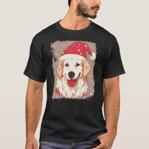 Dog Golden Retriever Christmas T-Shirt