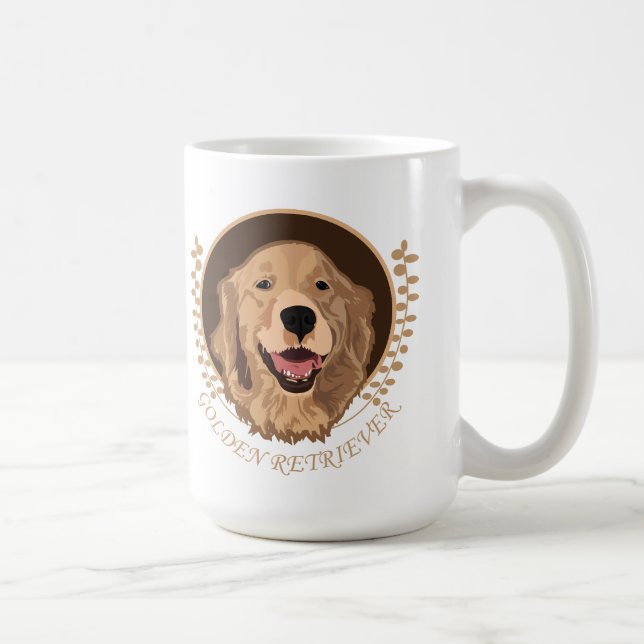 Dog Golden Retriever Coffee Mug (Right)