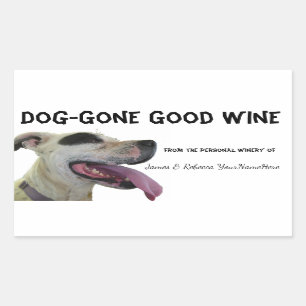 Dog Gone Personalized Wine Labels Humour