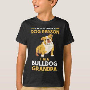 Dog Grandfather English Bulldog Grandpa  T-Shirt