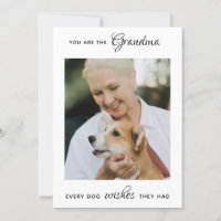 Dog Grandma Personalized Pet Photo Mother's Day