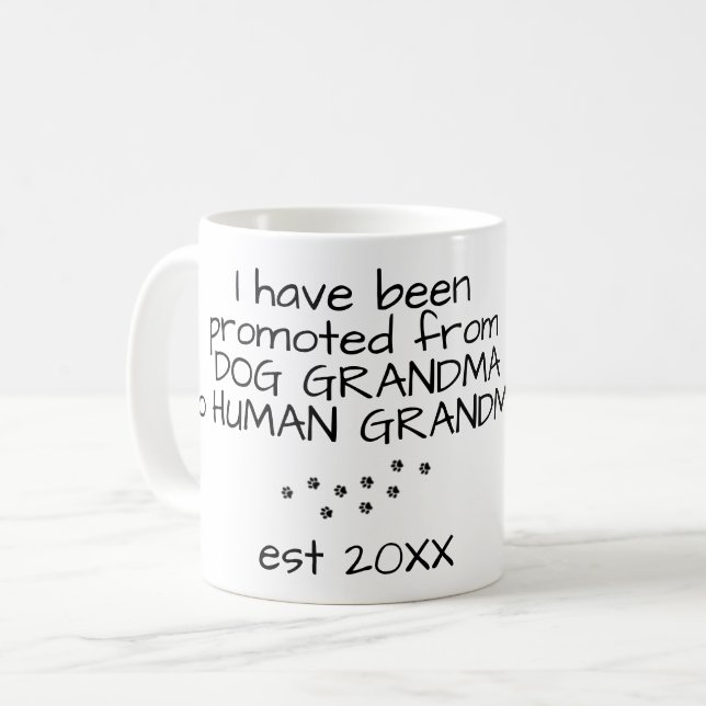 Dog Grandma to Human Grandma Coffee Mug (Front Left)
