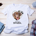 Dog GRANDPA Personalized Heart Dog Lover Pet Photo T-Shirt<br><div class="desc">Dog Grandpa ... Surprise your favourite Dog Grandpa this Father's Day , Christmas or his birthday with this super cute custom pet photo t-shirt. Customize this dog grandpa shirt with your dog's favourite photos, and name. This dog grandpa shirt is a must for dog lovers and dog dads! Great gift...</div>