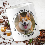 Dog Grandpa Personalized Pet Photo Dog Lover Coffee Mug<br><div class="desc">World's Best Dog Grandpa ... Surprise your favourite Dog Grandpa this Father's Day , Christmas or his birthday with this super cute custom pet photo mug. Customize this dog grandpa mug with your dog's favourite photos, and name. Double sided - you can different photos on each side or the same,...</div>