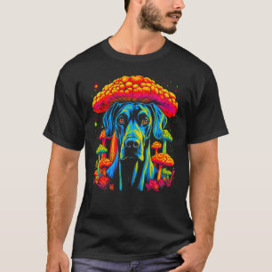 Dog Great Dane Psychedelic Mushroom T-Shirt