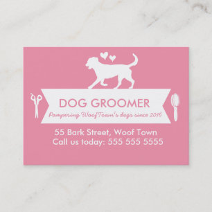 Dog Groomer Appointment Card - Personalizable