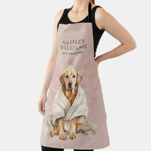 Dog Groomer Blush Elegant Apron