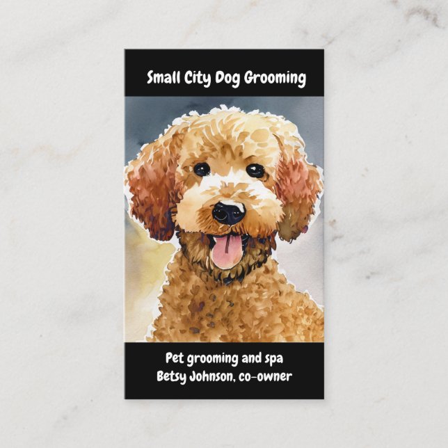 Dog Groomer Business Card (Front)