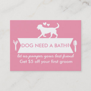Dog Groomer Business Card - Personalizable
