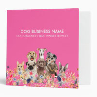 Dog Groomer Business Neon Pink