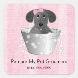 Dog Groomer Business Stickers