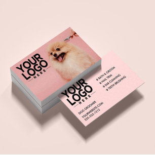 Dog Groomer   Custom Photo Add Your Logo  Business Card