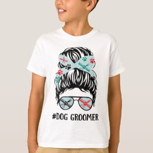 Dog Groomer Gift For Dog Lover Dog Paw Dog Groomin T-Shirt