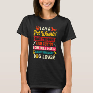 Dog Groomer  Pet Grooming Furologist Puppy Fur Art T-Shirt
