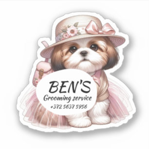 Dog Groomer Service Pampered Cute Puppy Pet 