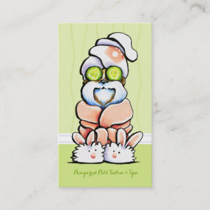 Dog Groomer Spa Shih Tzu Cucumber Appointment Card