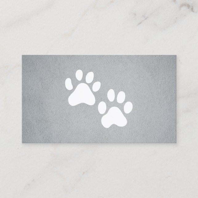 Dog Groomer | Trainer | Paws Business Card (Front)
