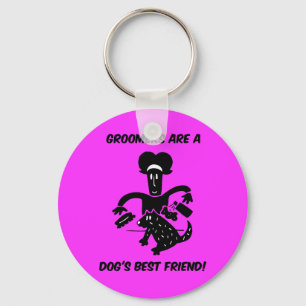 Dog groomers keychain