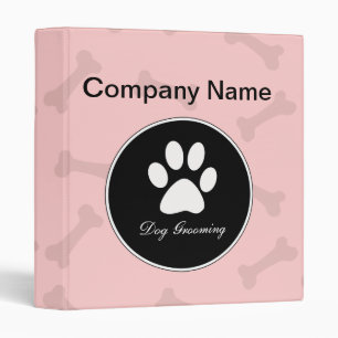 Dog Grooming 1 Inch Ring Binder