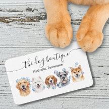 Dog Grooming Business Card 