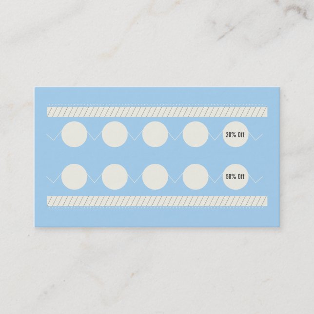 Dog Grooming Business Card Loyalty Card (Front)