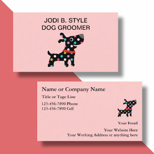 Dog Grooming Business Cards