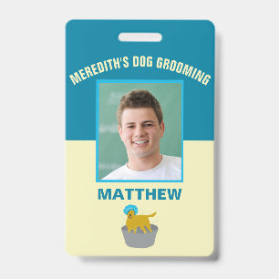 Dog Grooming Business Dog Groomers Personalized Badge