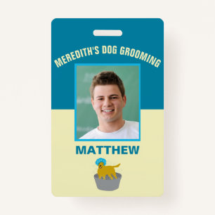 Dog Grooming Business Dog Groomers Personalized Badge