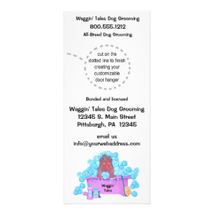 Dog Grooming Business Door Hangers Rack Card