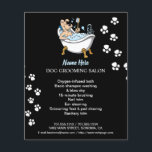 Dog grooming business personalized flyer<br><div class="desc">Dog grooming business personalized flyer</div>