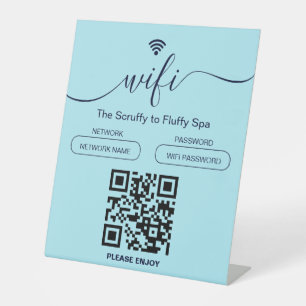 Dog Grooming Business Sign Free WiFi Pedestal Sign