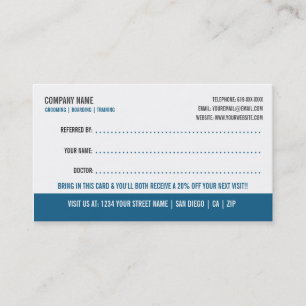 Dog Grooming Customer Referral Card