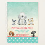 Dog Grooming Dog Spa Appointment book Planner<br><div class="desc">Must Love Dogs Collection
Dog Grooming service appointment book
featuring the curtest little pups
Personalize to your needs</div>