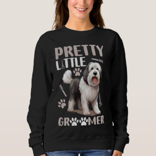 Dog Grooming Funny Pet Groomer Pretty Little Groom Sweatshirt