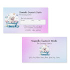 Dog grooming gradiant pink to blue professional