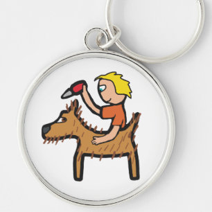 Dog Grooming Keychain