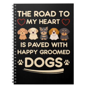 Dog Grooming Love Animal Dog Groomer Notebook