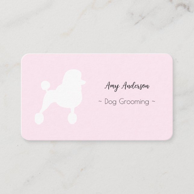 Dog Grooming Personalized Business Card (Front)