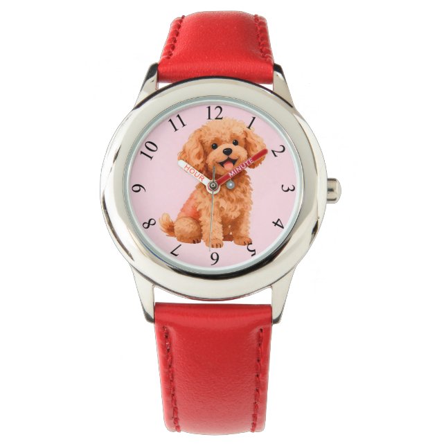 Dog Grooming Personalized Modern Collection Watch (Front)