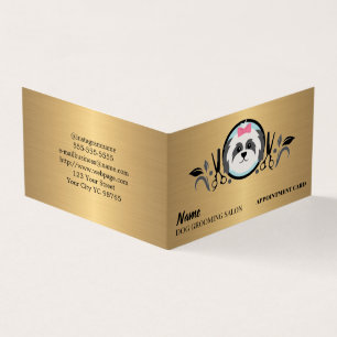 Dog grooming salon Appointment Business Card