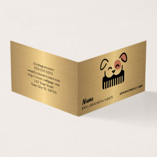 Dog grooming salon Appointment Business Card