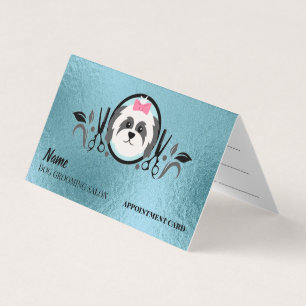 Dog grooming salon Appointment Business Card