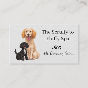 Dog Grooming Salon Pet Care  Business Card