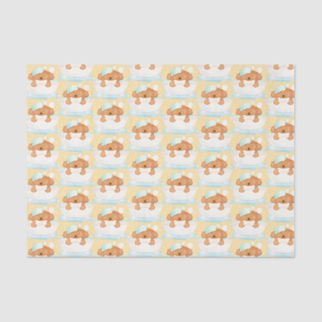 Dog Grooming Salon Tissue Paper (Front)