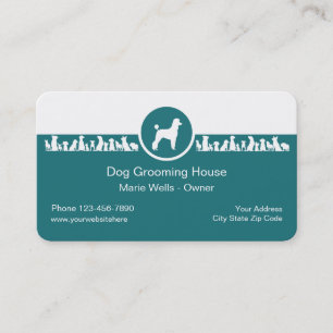 Dog Grooming Service Business Card