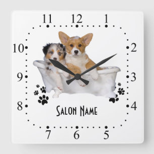 Dog grooming Wall Clock
