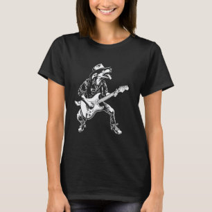 Dog Guitarist Guitar - Texas Heeler Dad Mom T-Shirt