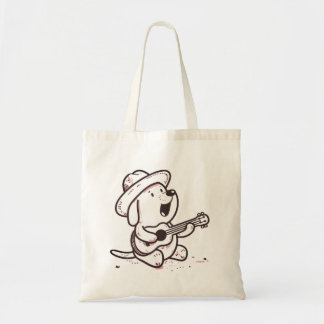 Dog, Guitarist, Musician Tote Bag