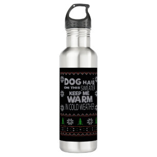 Dog Hair Christmas Sweater Essential T-Shirt 710 Ml Water Bottle